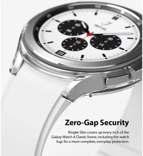 Ringke Slim - Samsung Watch 4 Classic 46MM Hoesje (2P) - Clear Zilver afbeelding 4