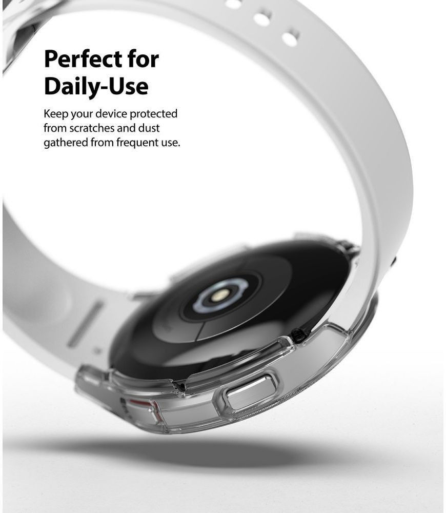 Ringke Slim - Samsung Watch 4 Classic 46MM Hoesje (2P) - Clear Zilver afbeelding 6