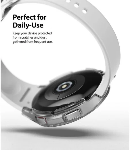 Ringke Slim - Samsung Watch 4 Classic 46MM Hoesje (2P) - Clear Zilver afbeelding 6