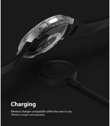 Ringke Slim - Samsung Watch 4 Classic 46MM Hoesje (2P) - Clear Zilver afbeelding 7