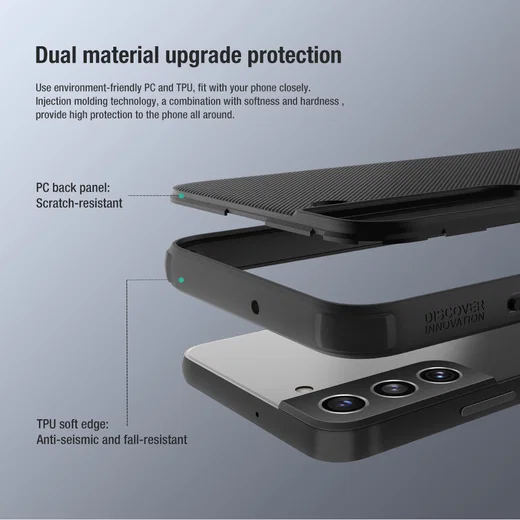 Nillkin Super Frosted Pro Shield Samsung Galaxy S22 Hoesje Zwart afbeelding 10