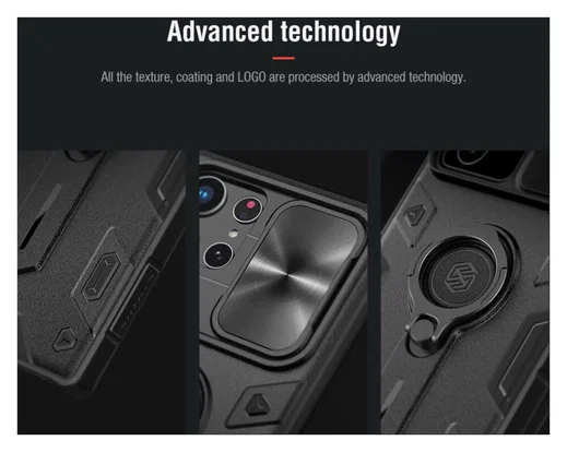 Nillkin CamShield Armor Samsung Galaxy S22 Ultra Camera Slider Groen afbeelding 12