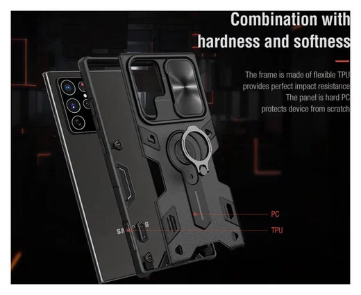 Nillkin CamShield Armor Samsung Galaxy S22 Ultra Camera Slider Groen afbeelding 9