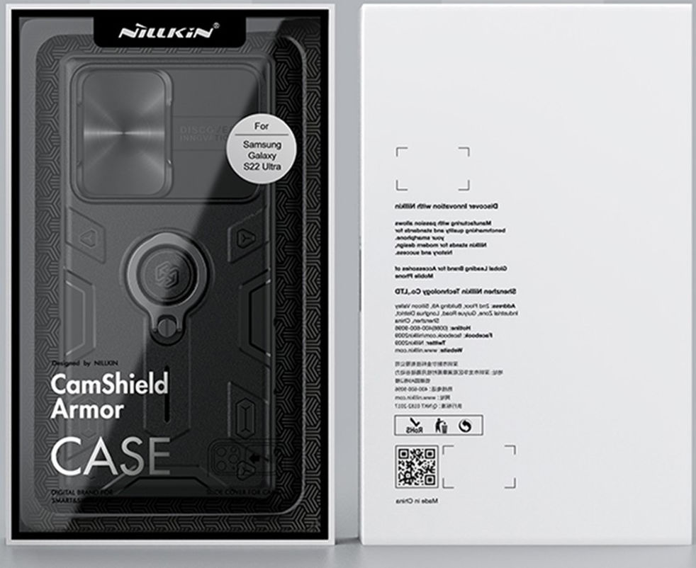 Nillkin CamShield Armor Samsung Galaxy S22 Ultra Camera Slider Blauw afbeelding 5
