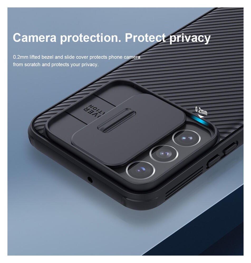 Nillkin CamShield Samsung Galaxy S22 Hoesje met Camera Slider Zwart afbeelding 7