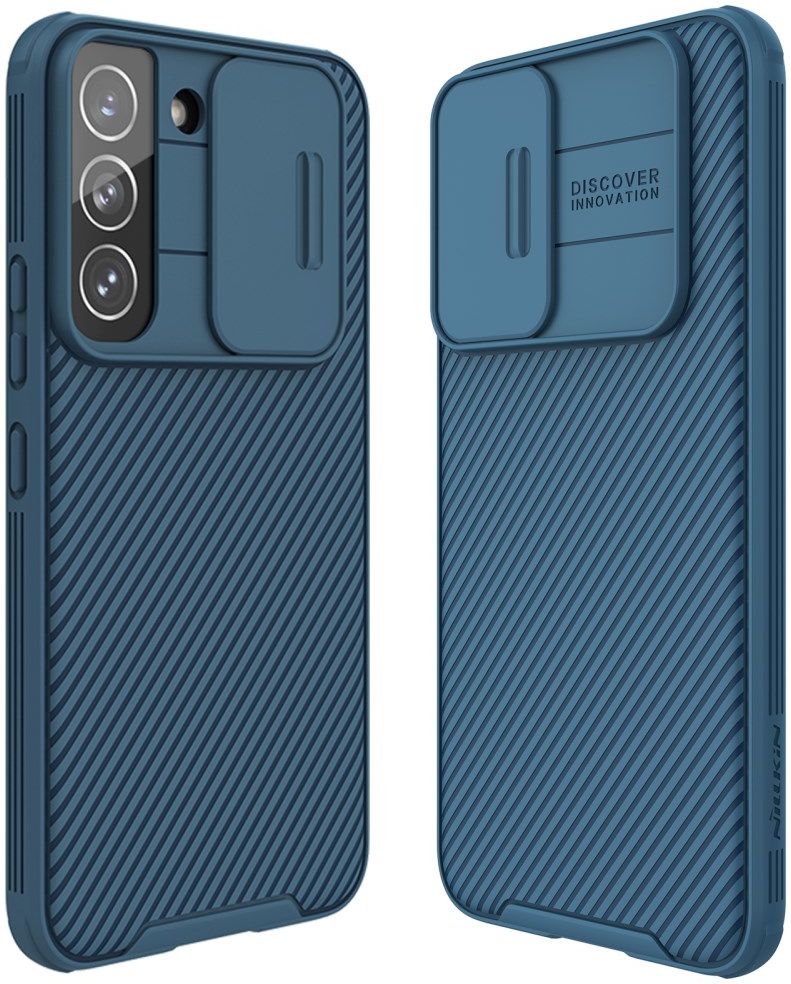 Nillkin CamShield Samsung Galaxy S22 Hoesje met Camera Slider Blauw afbeelding 12