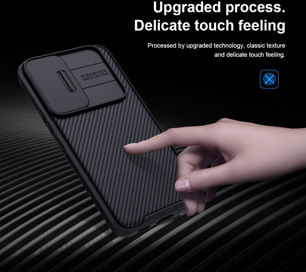 Nillkin CamShield Samsung Galaxy S22 Hoesje met Camera Slider Blauw afbeelding 9