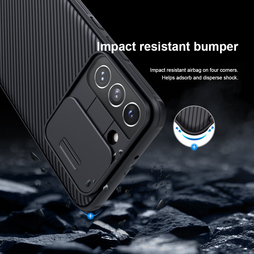 Nillkin CamShield Samsung Galaxy S22 Hoesje met Camera Slider Blauw afbeelding 6