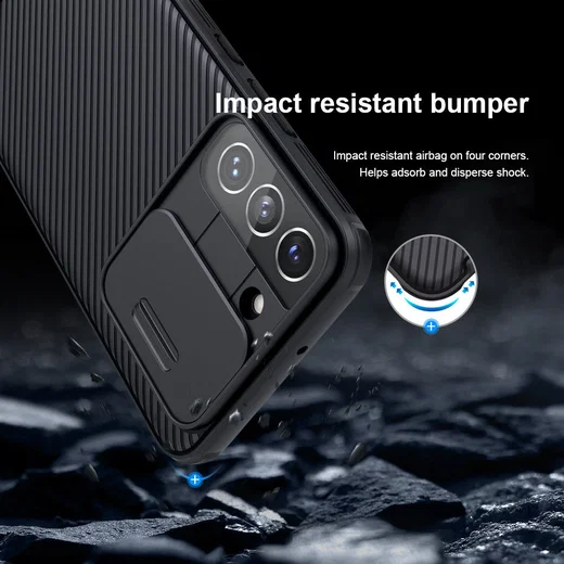 Nillkin CamShield Samsung Galaxy S22 Plus Hoesje Camera Slider Zwart afbeelding 6