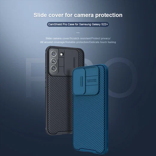 Nillkin CamShield Samsung Galaxy S22 Plus Hoesje Camera Slider Zwart afbeelding 7