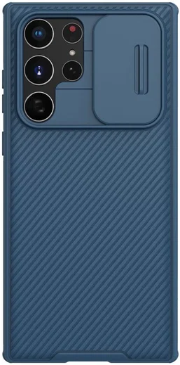 Nillkin CamShield Samsung Galaxy S22 Ultra Hoesje Camera Slider Blauw afbeelding 1
