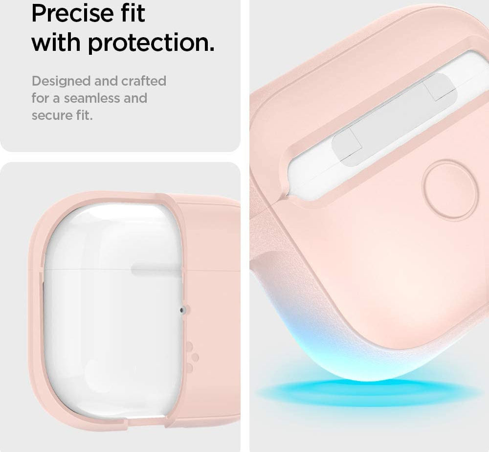 Spigen Silicone Fit Apple AirPods 3 Hoesje Siliconen Roze afbeelding 4