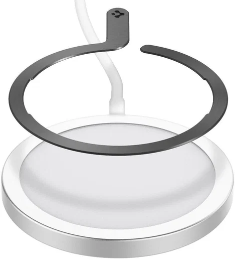 Spigen OneTap MagSafe Magneet Versterker Sticker Zwart afbeelding 12