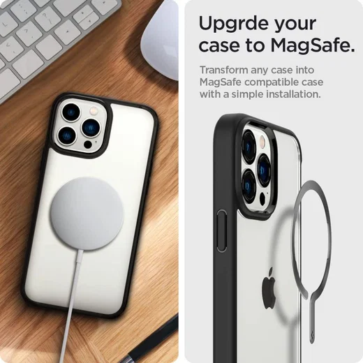 Spigen OneTap MagSafe Magneet Versterker Sticker Zwart afbeelding 6