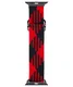 Dux Ducis Gevlochten Apple Watch 41MM / 40MM / 38MM Band Solo Loop Rood/Zwart afbeelding 2