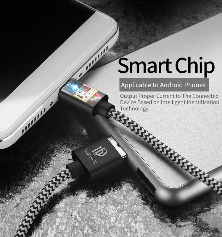 Dux Ducis Fast Charging 2.1A USB-C Oplaad Kabel 0.25 Meter afbeelding 10