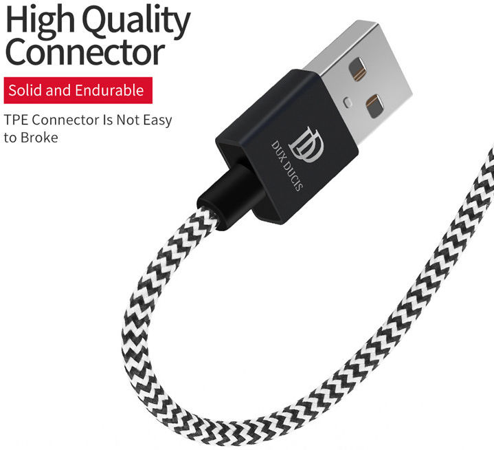 Dux Ducis Fast Charging 2.1A USB-C Oplaad Kabel 0.25 Meter afbeelding 12