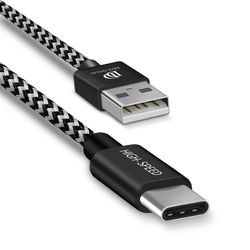 Dux Ducis Fast Charging 2.1A USB-C Oplaad Kabel 0.25 Meter afbeelding