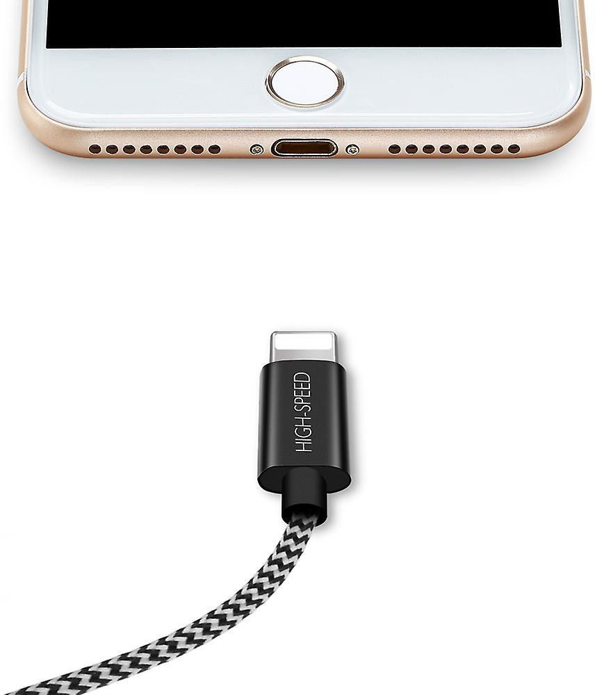 Dux Ducis Fast Charging 2.1A Apple Lightning Oplaad Kabel 0.25 Meter afbeelding 2