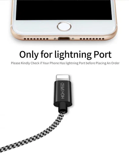 Dux Ducis Fast Charging 2.1A Lightning Oplaad Kabel 1 Meter afbeelding 7