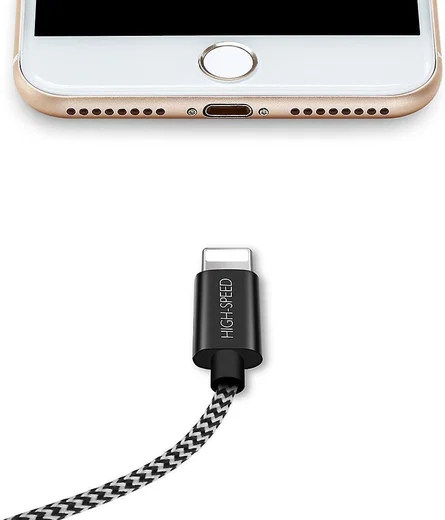 Dux Ducis Fast Charging 2.1A Lightning Oplaad Kabel 1 Meter afbeelding 2