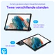Samsung Galaxy Tab A8 Hoes Tri-Fold Book Case Zwart afbeelding 5