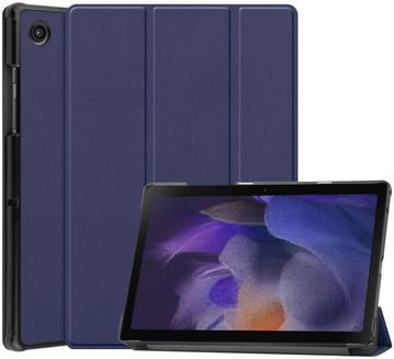 Samsung Galaxy Tab A8 Hoes Tri-Fold Book Case Blauw