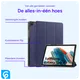 Samsung Galaxy Tab A8 Hoes Tri-Fold Book Case Blauw afbeelding 3