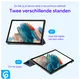Samsung Galaxy Tab A8 Hoes Tri-Fold Book Case Blauw afbeelding 6
