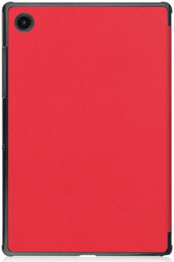 Samsung Galaxy Tab A8 Hoes Tri-Fold Book Case Rood afbeelding 10