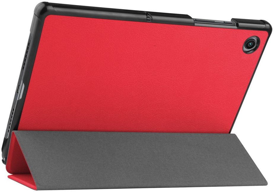Samsung Galaxy Tab A8 Hoes Tri-Fold Book Case Rood afbeelding 9