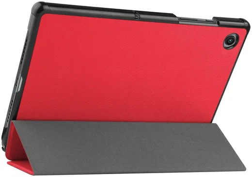 Samsung Galaxy Tab A8 Hoes Tri-Fold Book Case Rood afbeelding 9