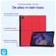 Samsung Galaxy Tab A8 Hoes Tri-Fold Book Case Rood afbeelding 3