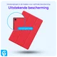 Samsung Galaxy Tab A8 Hoes Tri-Fold Book Case Rood afbeelding 2