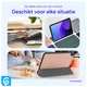 Samsung Galaxy Tab A8 Hoes Tri-Fold Book Case Roze Goud afbeelding 5