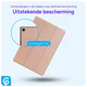 Samsung Galaxy Tab A8 Hoes Tri-Fold Book Case Roze Goud afbeelding 2