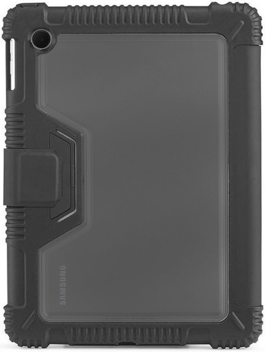 Samsung Galaxy Tab A8 Hoes Tri-Fold Book Case Schokbestendig Zwart afbeelding 2