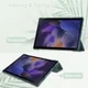 Samsung Galaxy Tab A8 Hoes Tri-Fold Book Case Kunstleer Groen afbeelding 5