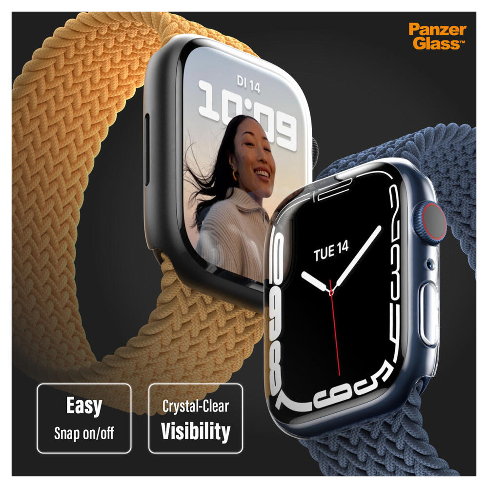 PanzerGlass Full Body Apple Watch 7/8/9 45MM Hoesje Zwart afbeelding 9