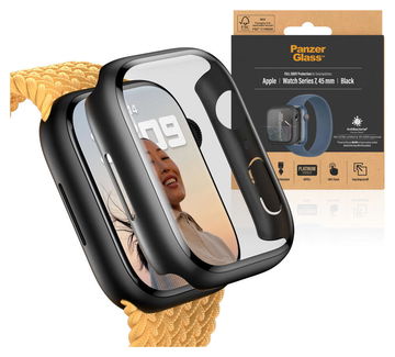 PanzerGlass Full Body Apple Watch 7/8/9 45MM Hoesje Zwart