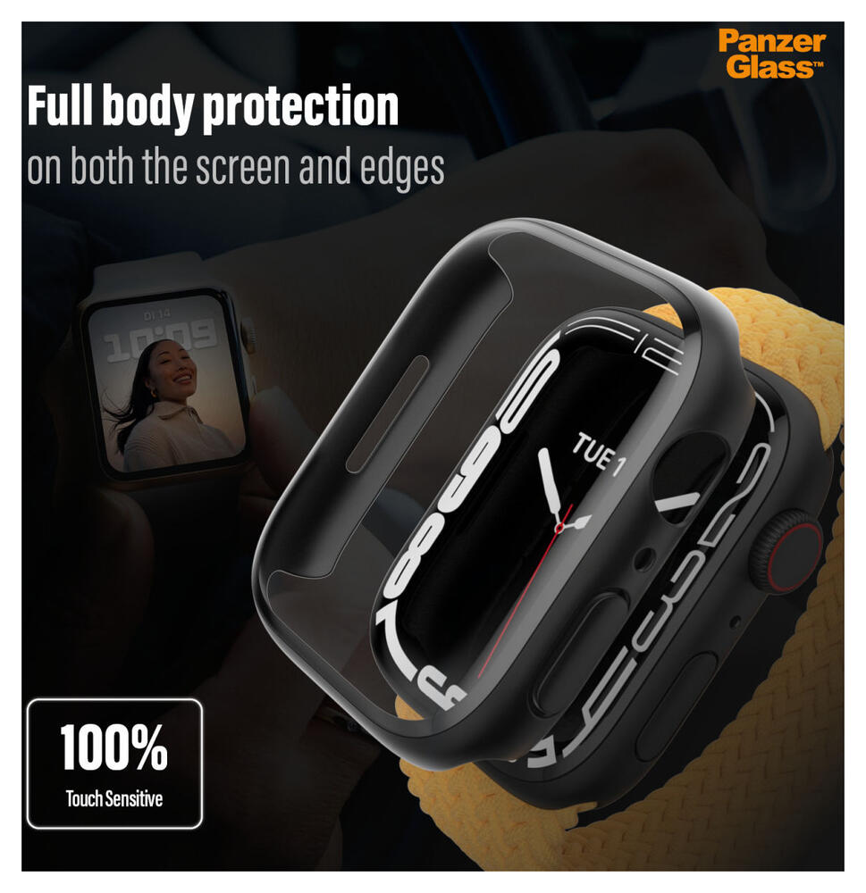 PanzerGlass Full Body Apple Watch 7/8/9 45MM Hoesje Zwart afbeelding 8