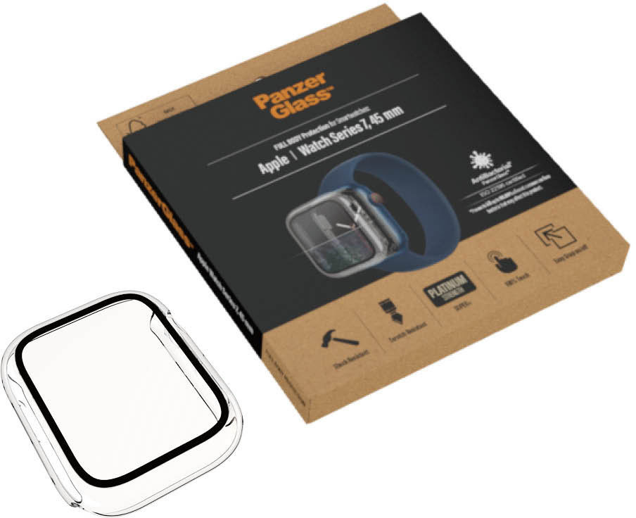 PanzerGlass Full Body Apple Watch 7/8/9 45MM Hoesje Transparant afbeelding 6