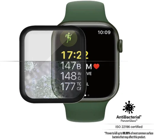 PanzerGlass - Apple Watch Series 7 / 8 / 9 41MM Screen Protector afbeelding 2