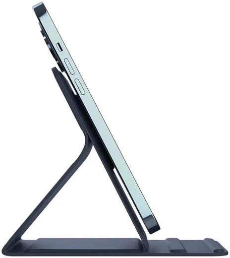 Nillkin SnapBase Magnetische MagSafe Stand Echt Leer Houder Blauw afbeelding 2