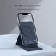 Nillkin SnapBase Magnetische MagSafe Stand Echt Leer Houder Blauw afbeelding 5