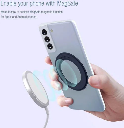 Nillkin SnapLink MagSafe Sticker Versterker voor Telefoonhoesjes Blauw afbeelding 2