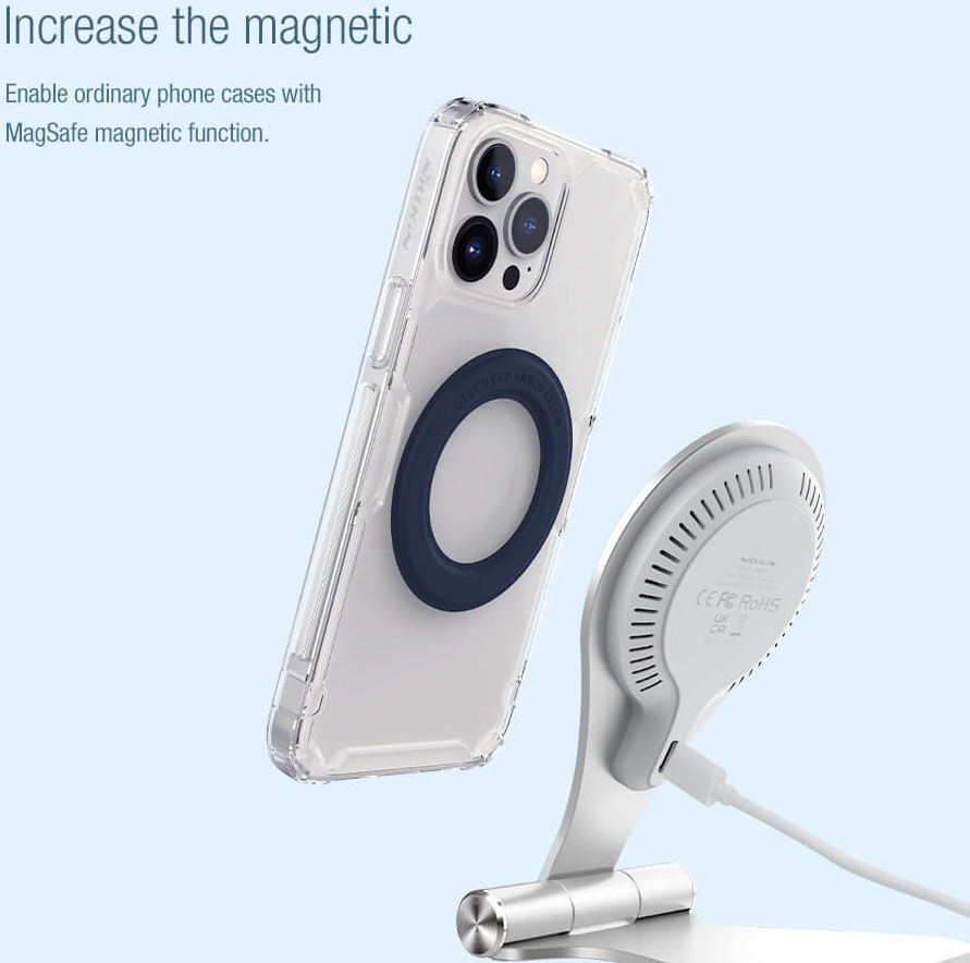 Nillkin SnapLink MagSafe Sticker Versterker voor Telefoonhoesjes Blauw afbeelding 3