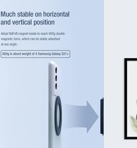 Nillkin SnapLink MagSafe Sticker Versterker voor Telefoonhoesjes Blauw afbeelding 6
