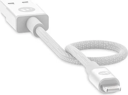 Mophie USB-A naar Lightning Kabel MFi 9CM Wit afbeelding 5