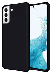 Samsung Galaxy S22 Hoesje Siliconen Back Cover Zwart afbeelding